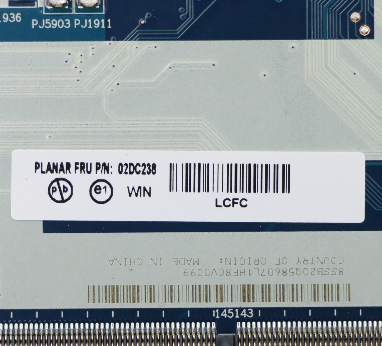 Lenovo System Board Planar Motherboar - 02DC238