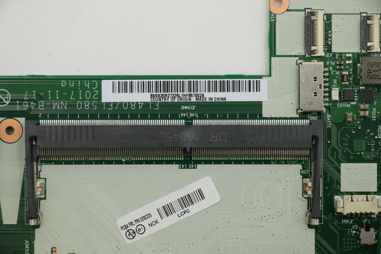 Lenovo 02DC325 Dis I38130U Nok Namt Ytpm