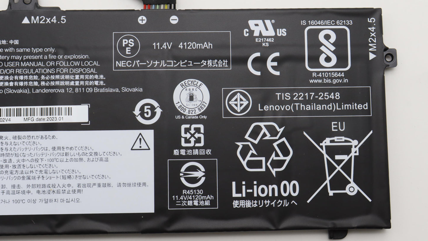 Lenovo Internal 6C 48Wh Liion Cxp - 02DL027