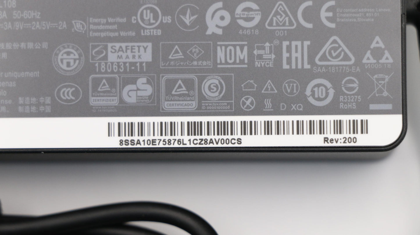 Lenovo Pd,45W,20/15/9/5V,3P,Ww,Ltn - 02DL108