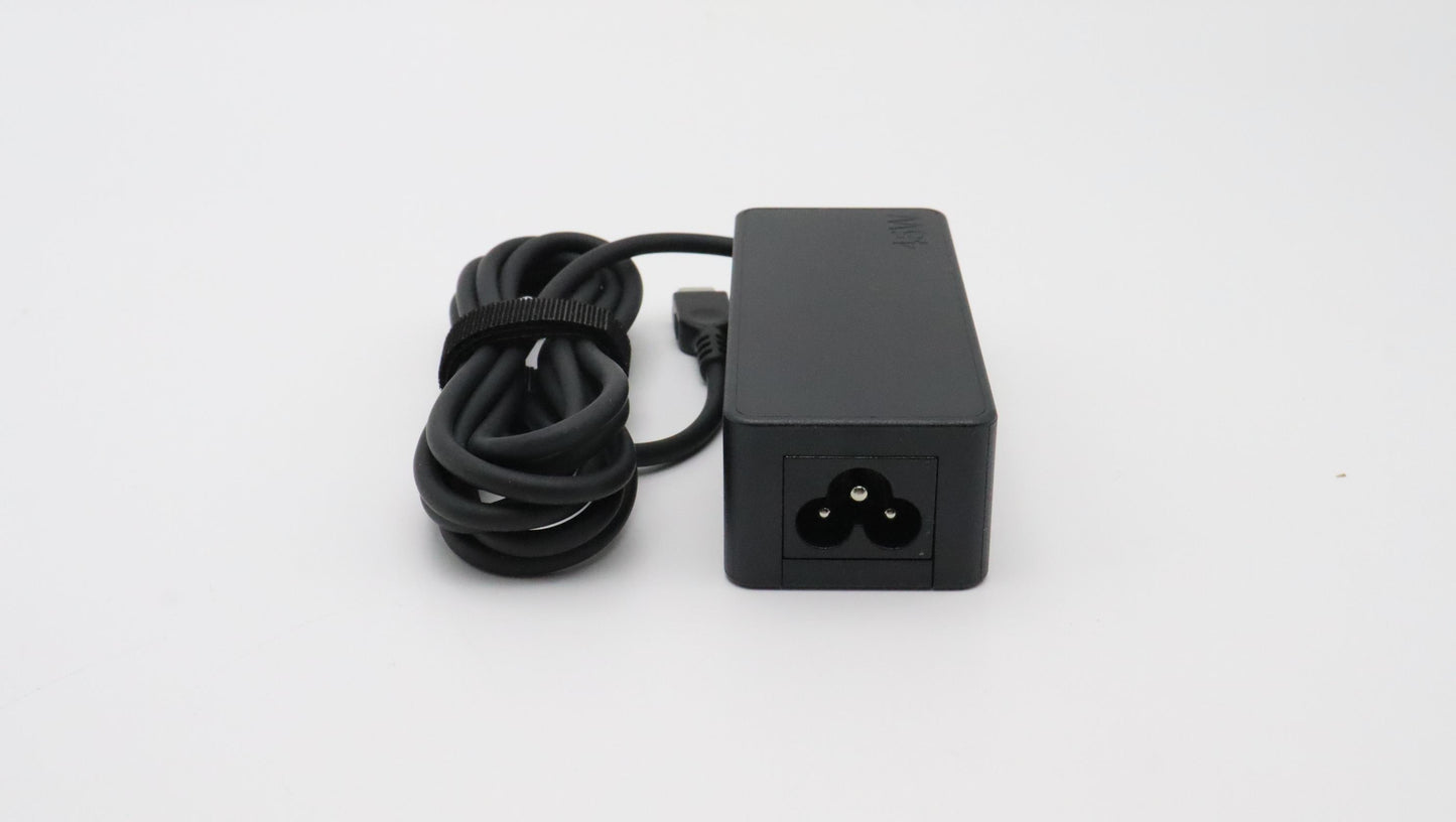 Lenovo (02DL147) AC Adapter, Type-C, 45W, 3-Pin, Black