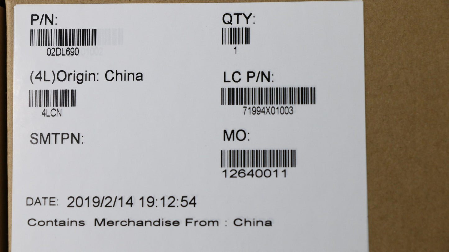 Lenovo Ee580_Al_Lcd_A Cover_Ass - 02DL690