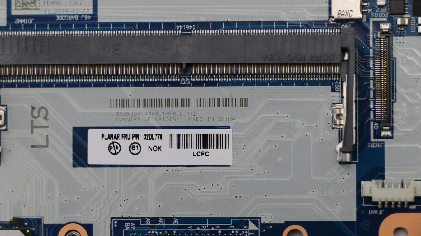 Lenovo Fe490 Mb Uma I7-8565U Nok Yt H - 02DL776