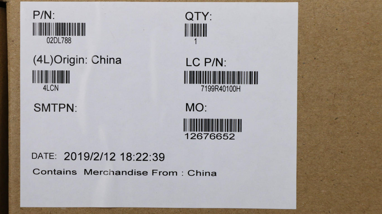 Lenovo Fr490 Mb I5-8265U P1-50V2G Win - 02DL788