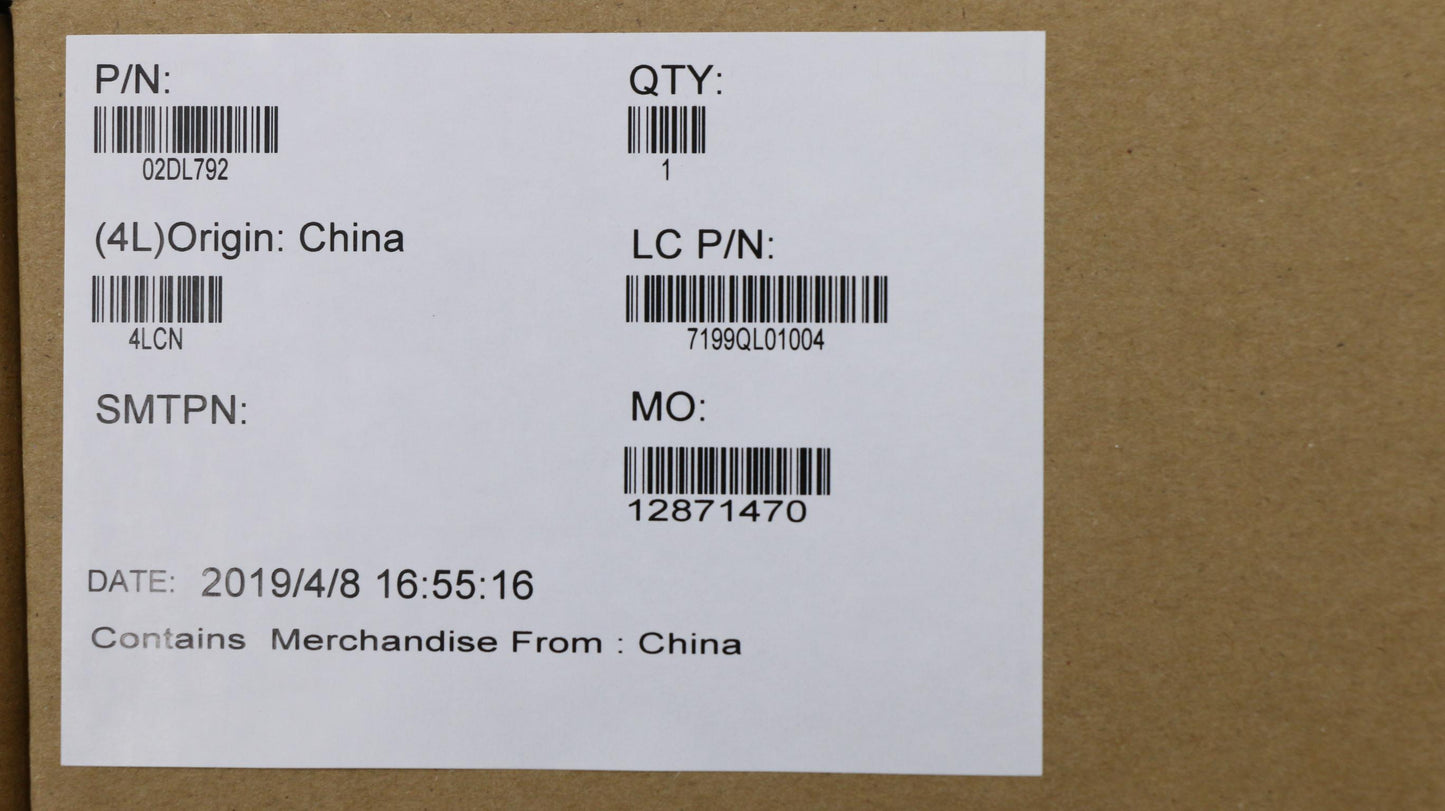 Lenovo Fe480 Mb Uma I7-8565U Nok Yt H - 02DL792