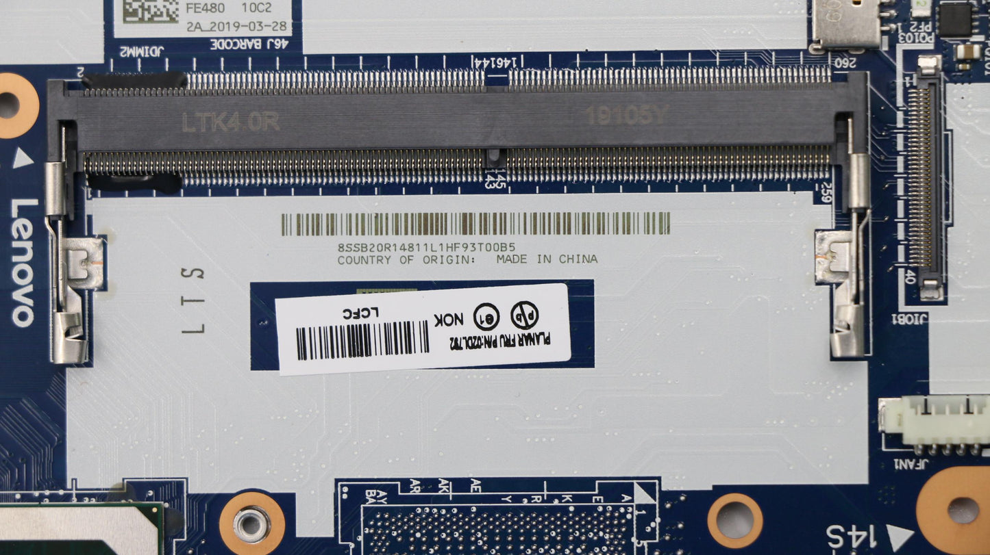 Lenovo Fe480 Mb Uma I7-8565U Nok Yt H - 02DL792