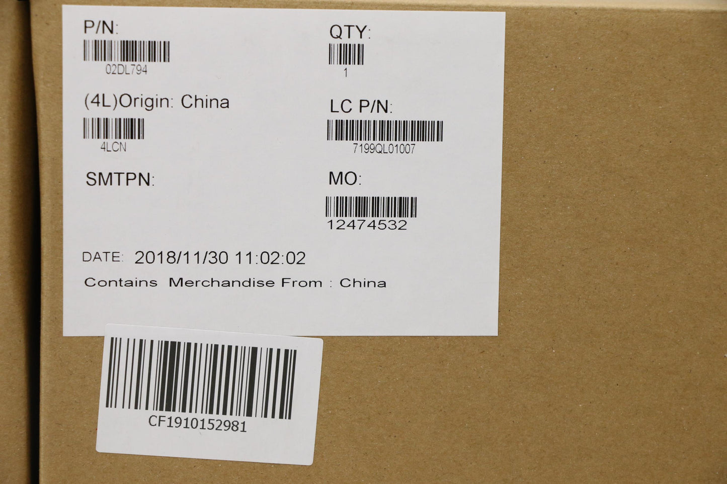 Lenovo Fe480 Mb Dis I5-8265U P1-50V2G - 02DL794