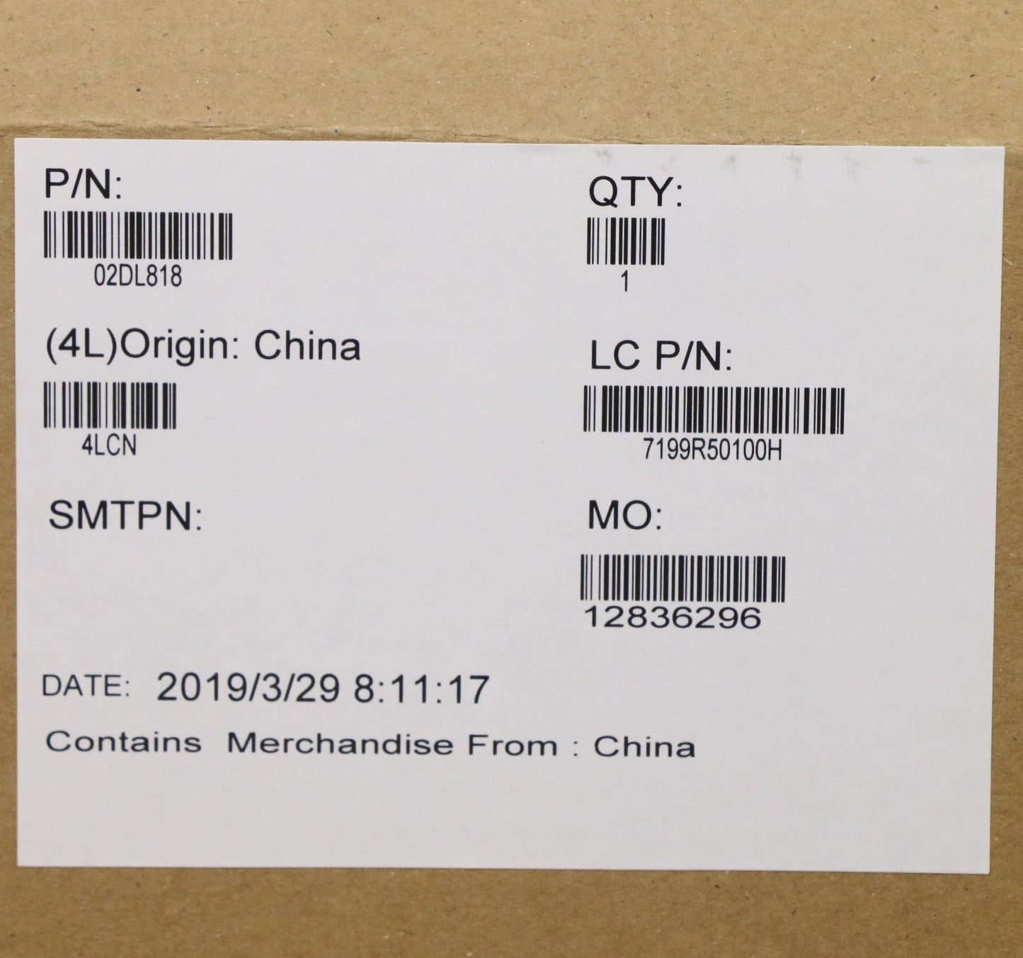 Lenovo Fr590 Mb I5-8265U P1-50V2G Win - 02DL818