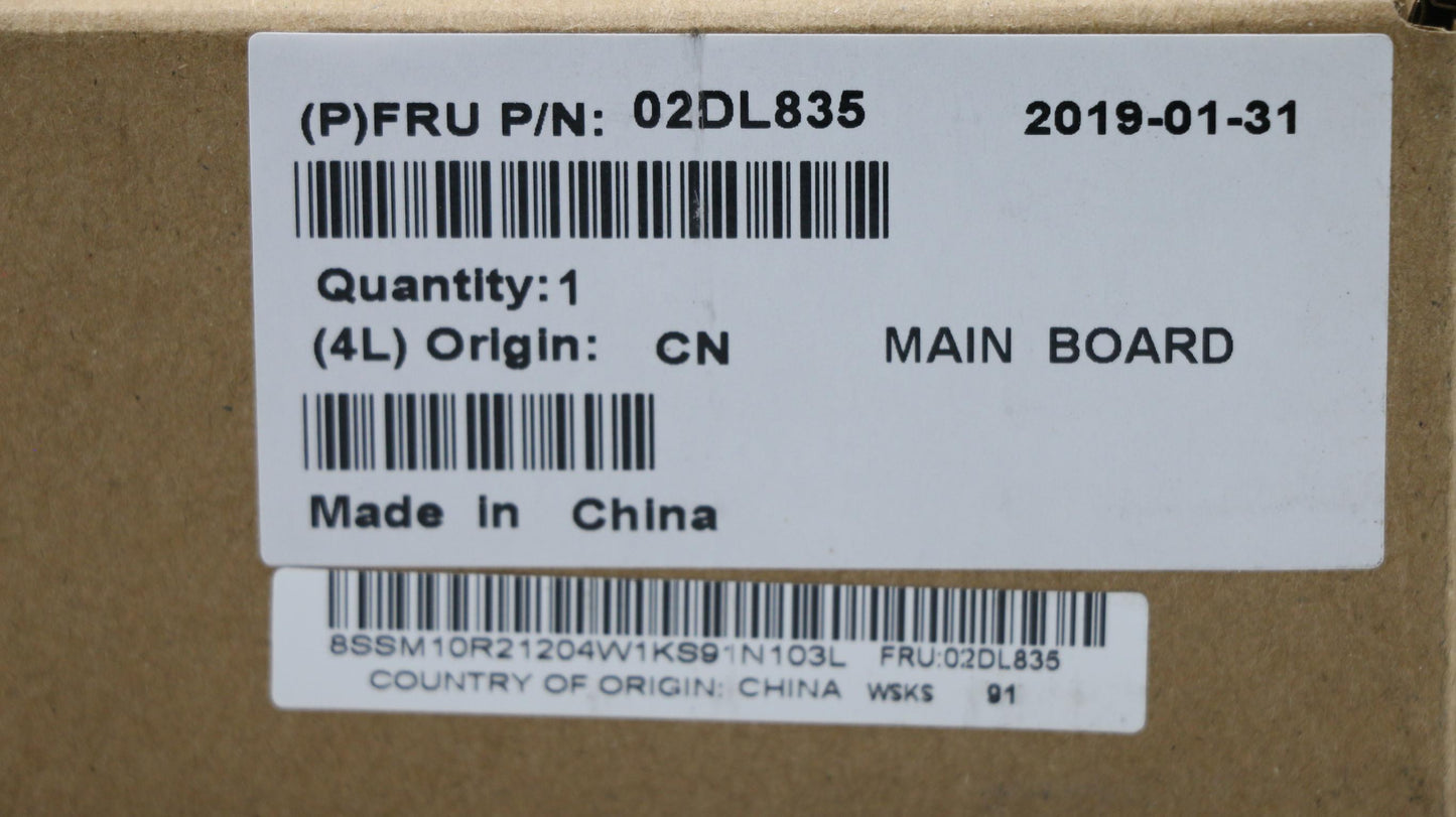 Lenovo Mb I7-8565U Nvp Y-Tpm Nok Lkl- - 02DL835