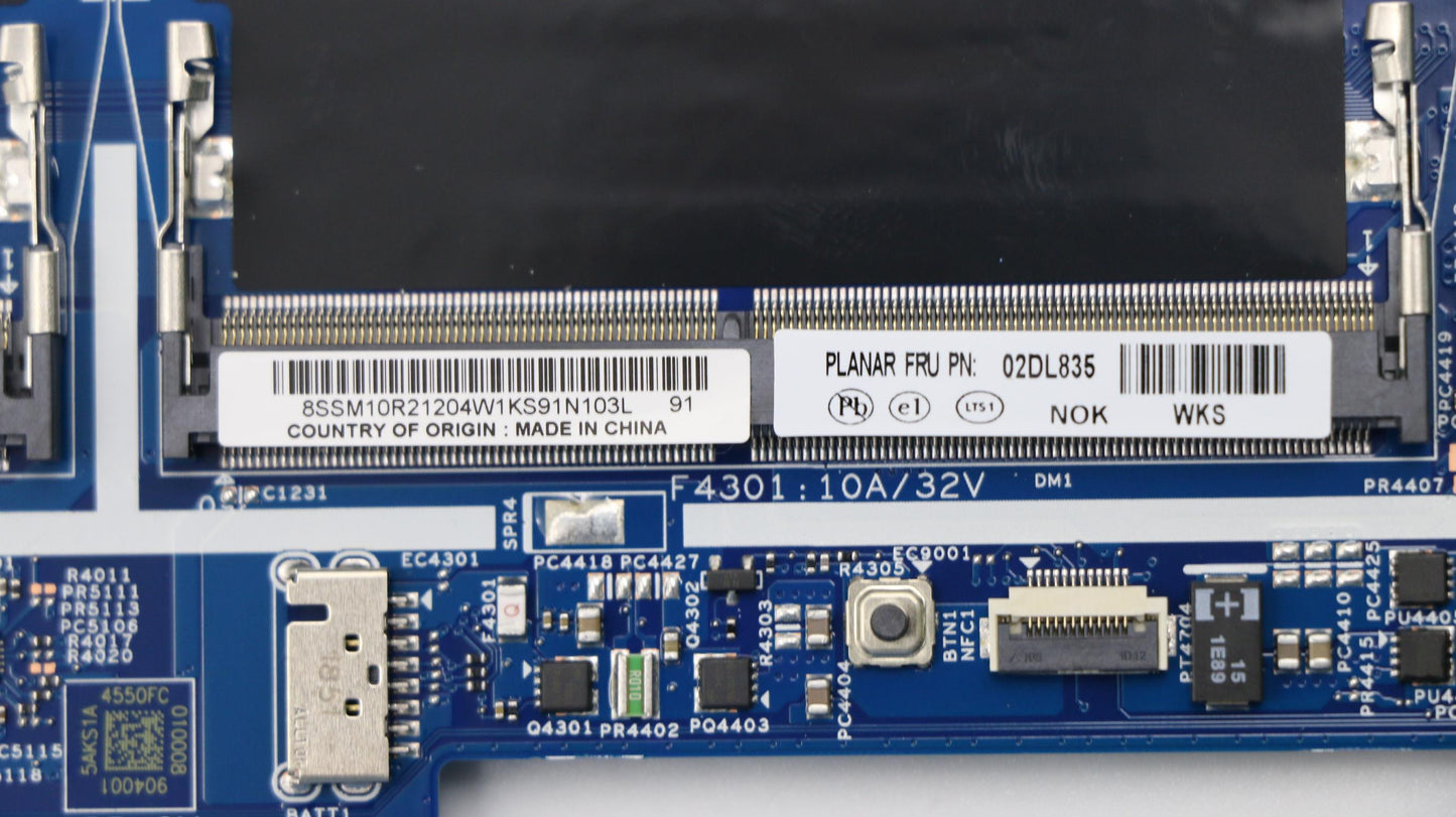 Lenovo Mb I7-8565U Nvp Y-Tpm Nok Lkl- - 02DL835