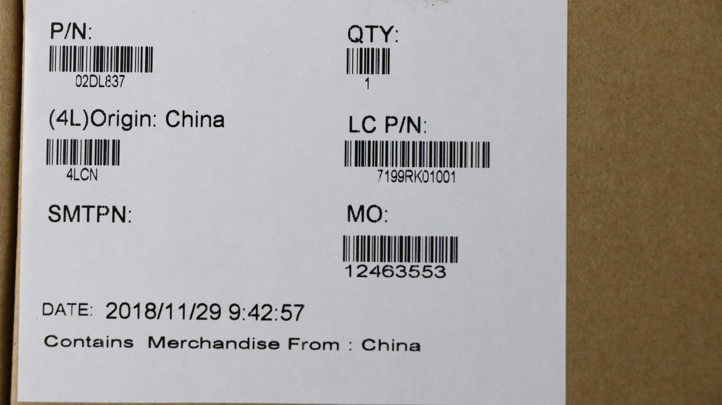 Lenovo Log Low Assy Black - 02DL837