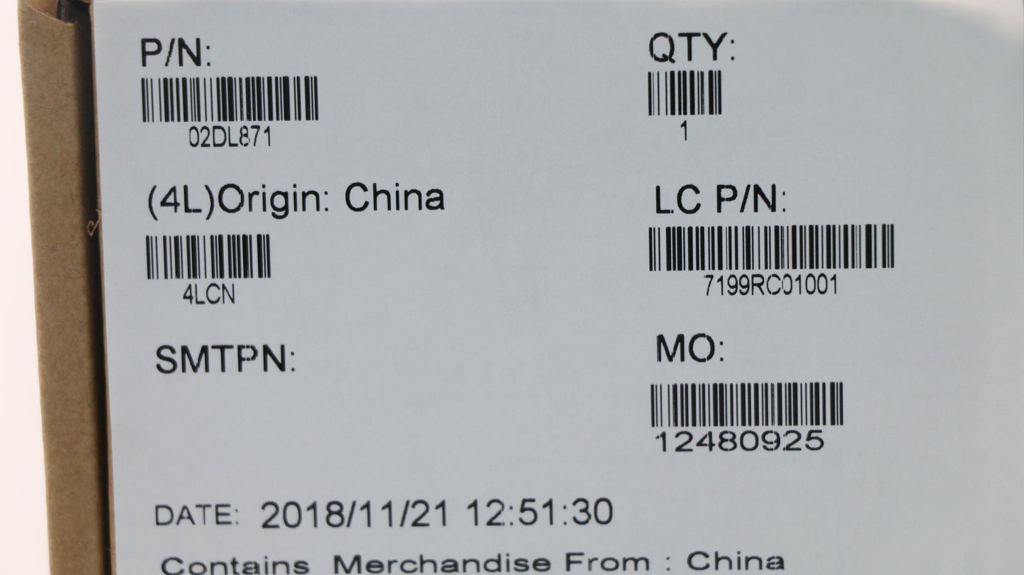 Lenovo Label _Model_Name_Mylar - 02DL871