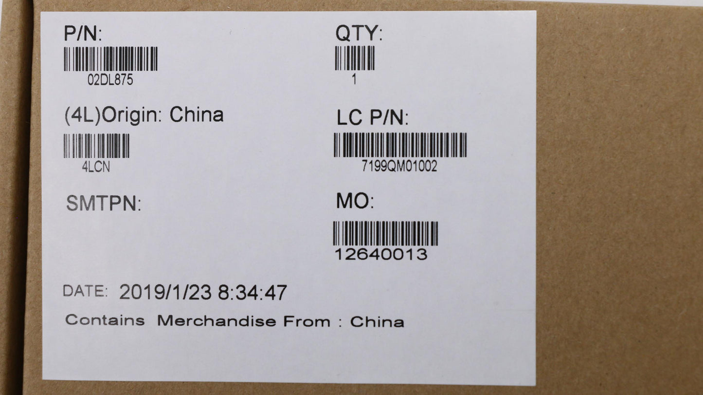 Lenovo Kbd Bezel Asm Us Eng Blk Bl Sr - 02DL875