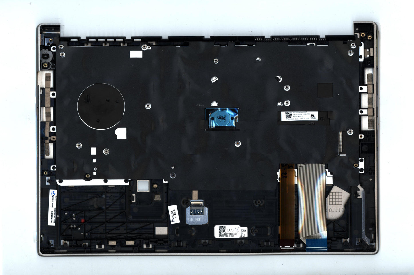 Lenovo Kbd Bezel Asm Us Eng Slv Bl Sr - 02DL886