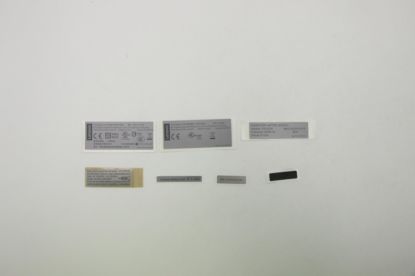 Lenovo Geo Label Kits, Silver - 02DL913