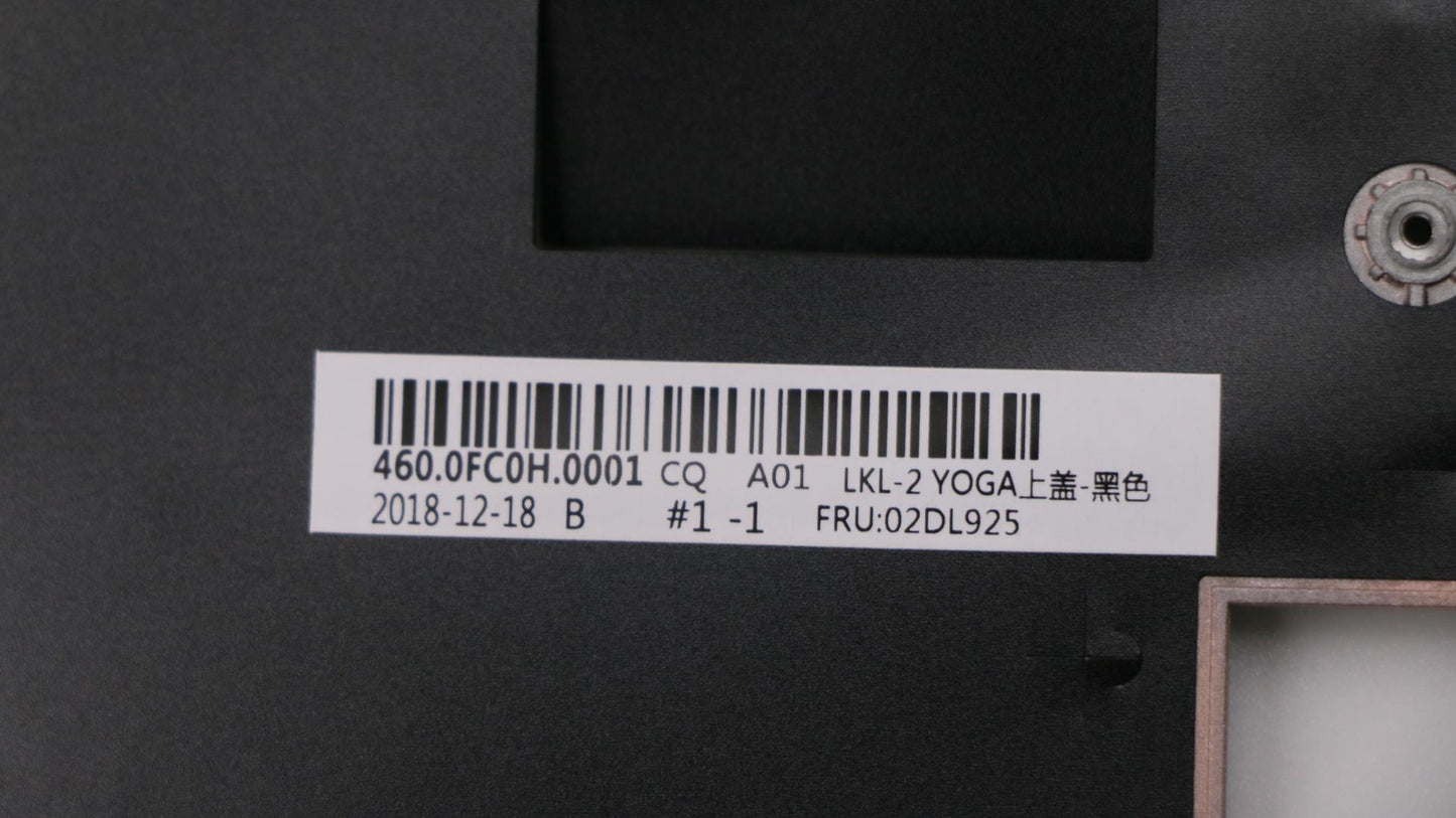 Lenovo Assembly Black Yoga Ucase Fp L - 02DL925