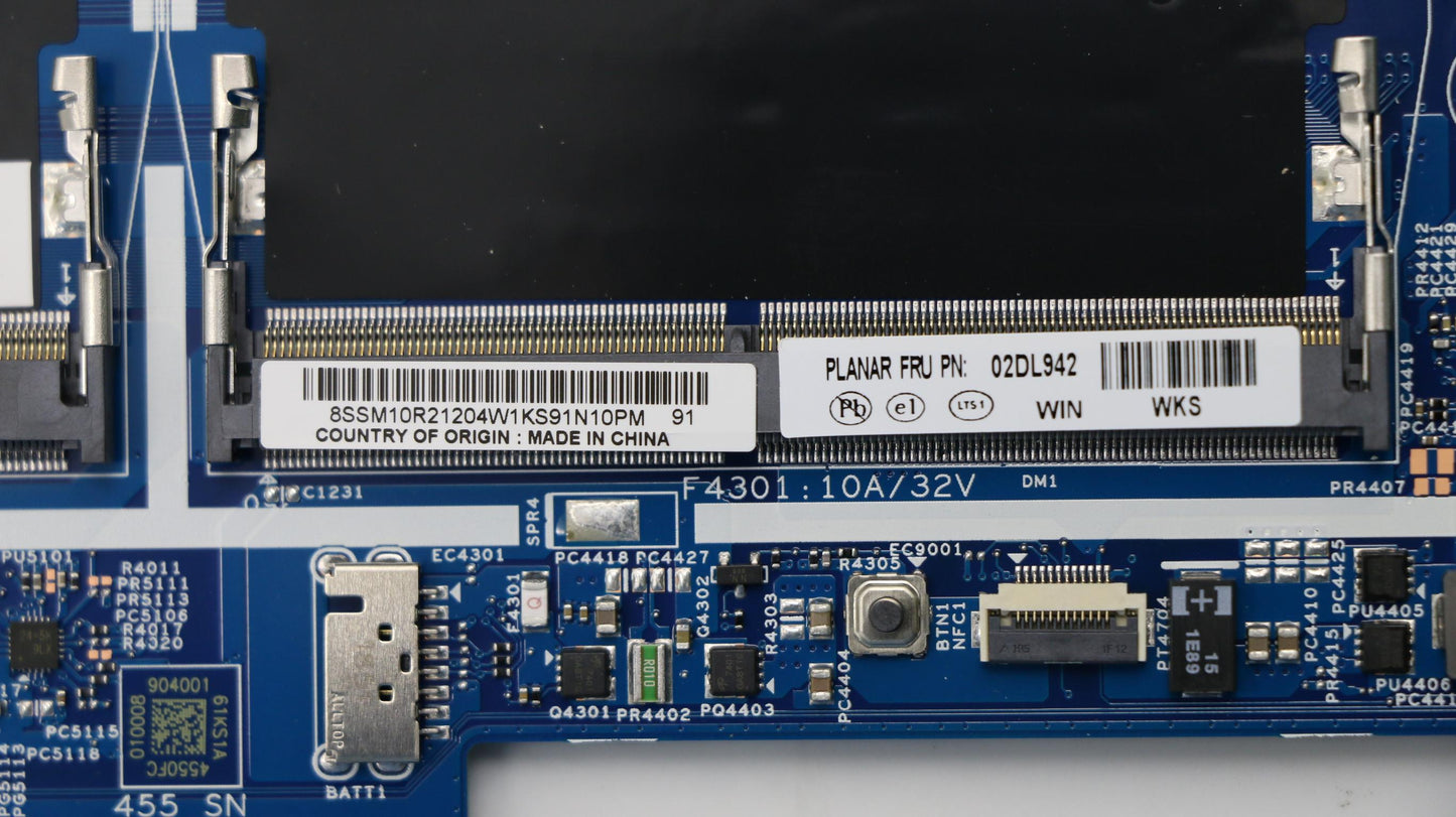 Lenovo Mb I7-8565U Nvp Y-Ftpm Win Lkl - 02DL942