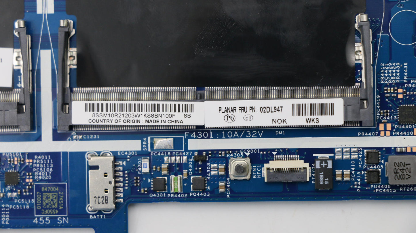 Lenovo Mb I5-8265U Nvp Y-Ftpm Nok Lkl - 02DL947