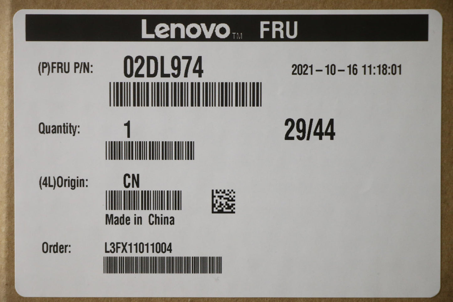 Lenovo Fru Fa491_Uma_Thm_Assy_Sunon - 02DL974