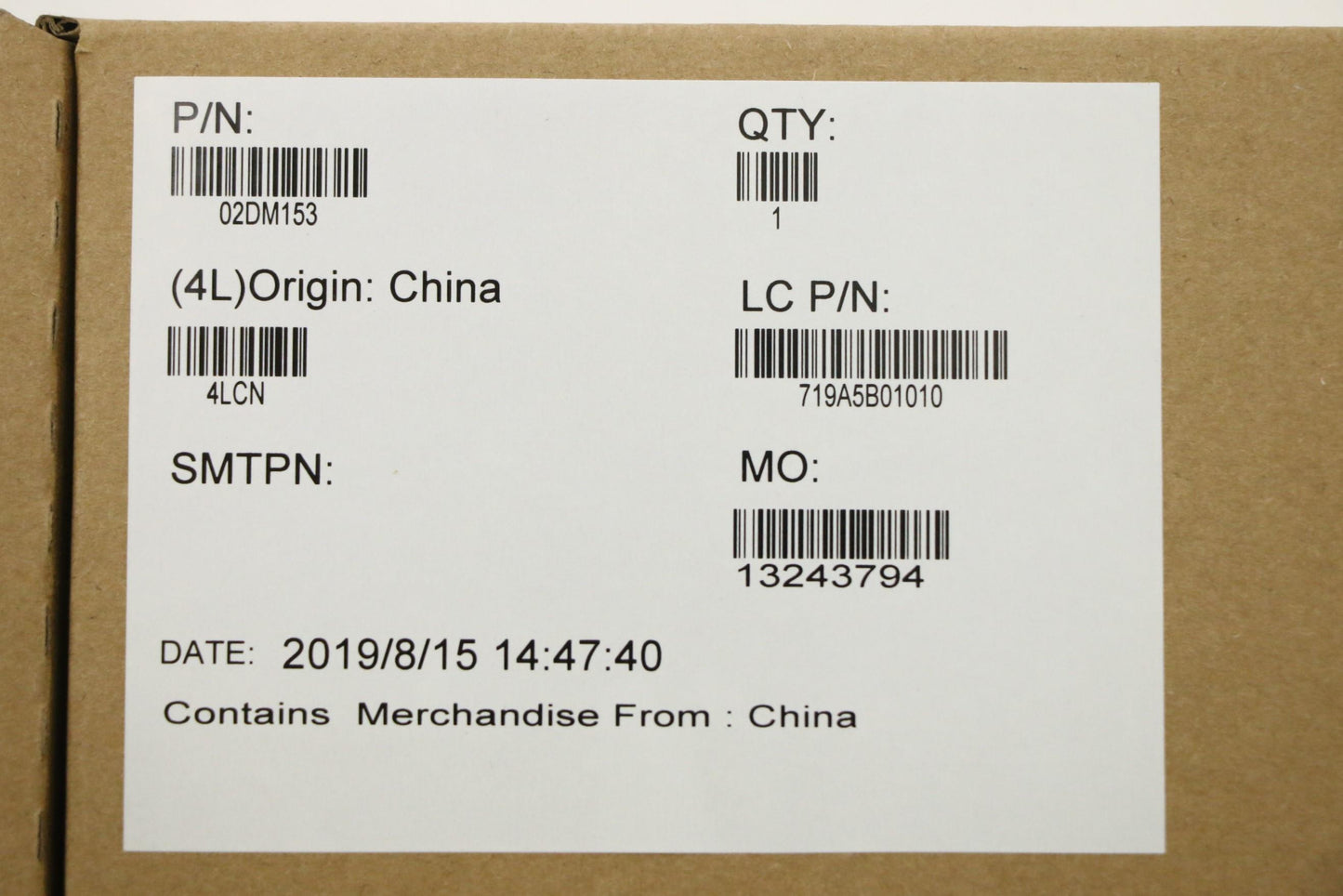 Lenovo Mb I7-8565U,Dis,2G,Nok,Na,Yt,D - 02DM153