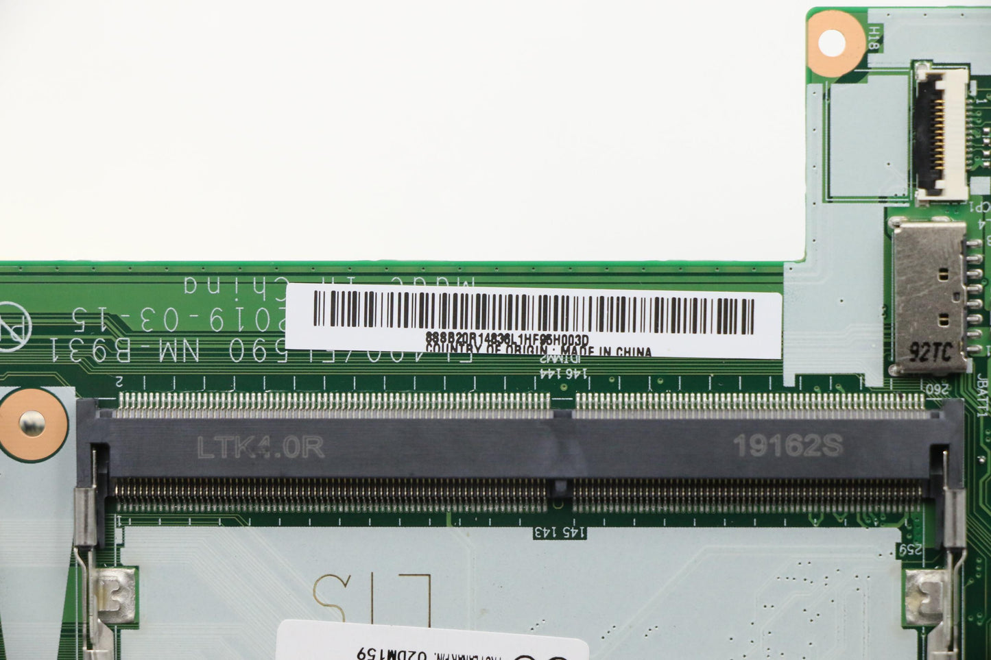 Lenovo Mb I5-8265U,Dis,2G,Nok,Na,Yt,D - 02DM159