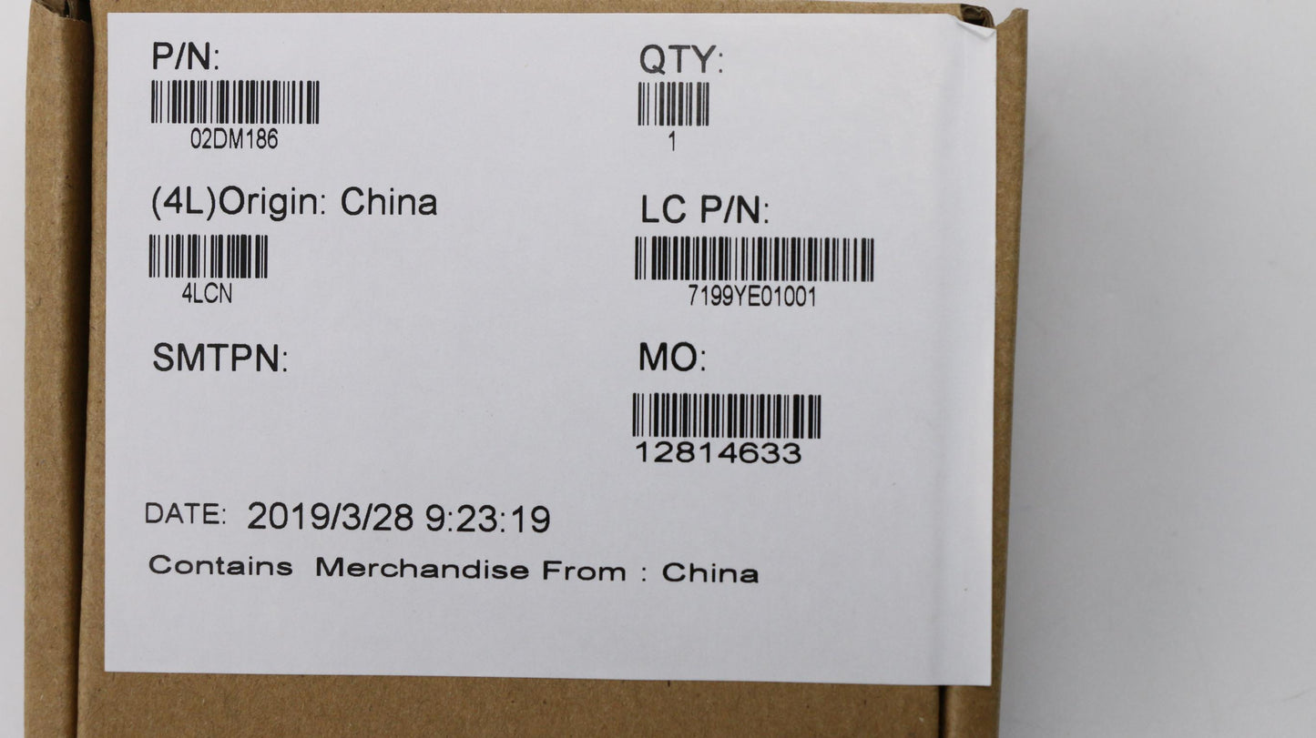 Lenovo Thm_Pad Ssd_20X20 X 1.5Mm Weih - 02DM186