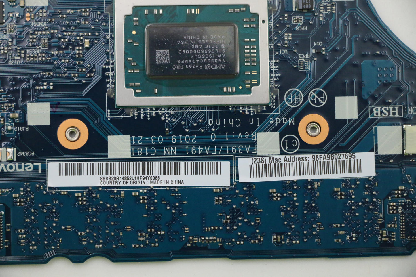 Lenovo Mb R5 3500U 16G Ig Nok Yd Yt D - 02DM206