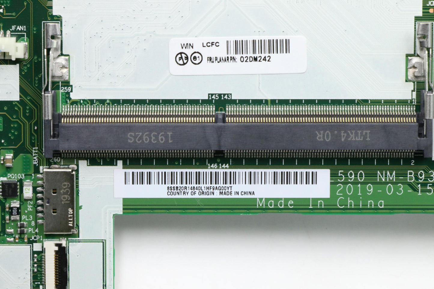 Lenovo Mb I7-8665U,Uma,Win,Yt,Ytp,Dt2 - 02DM242