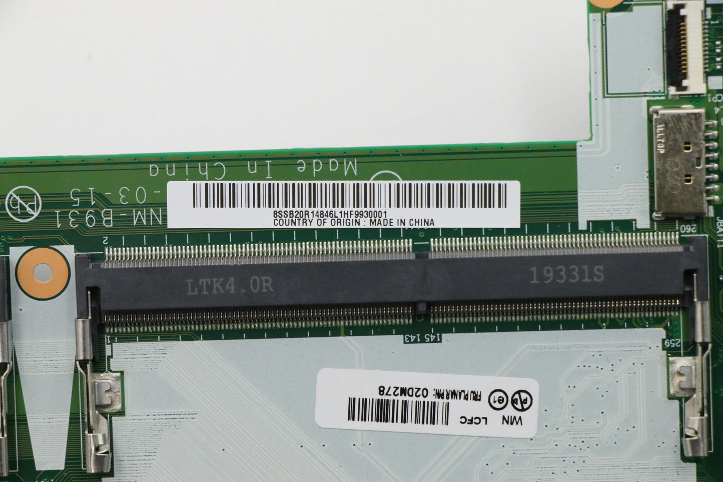 Lenovo Mb I5-8265U,Dis,2Gwin,Nt,Ytp,D - 02DM278