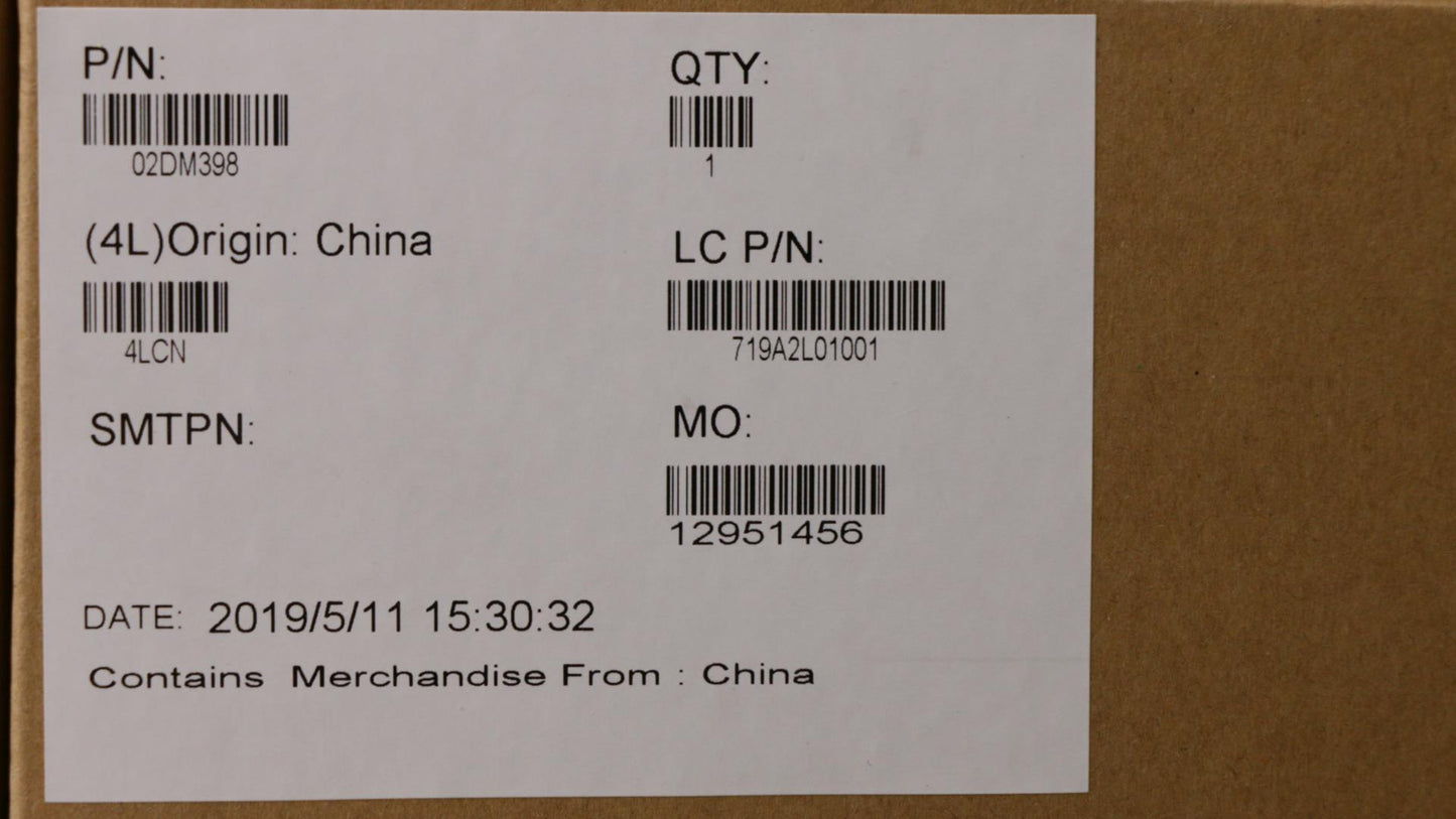 Lenovo Fru Cover Fa491_D_Cover_Assy_B - 02DM398