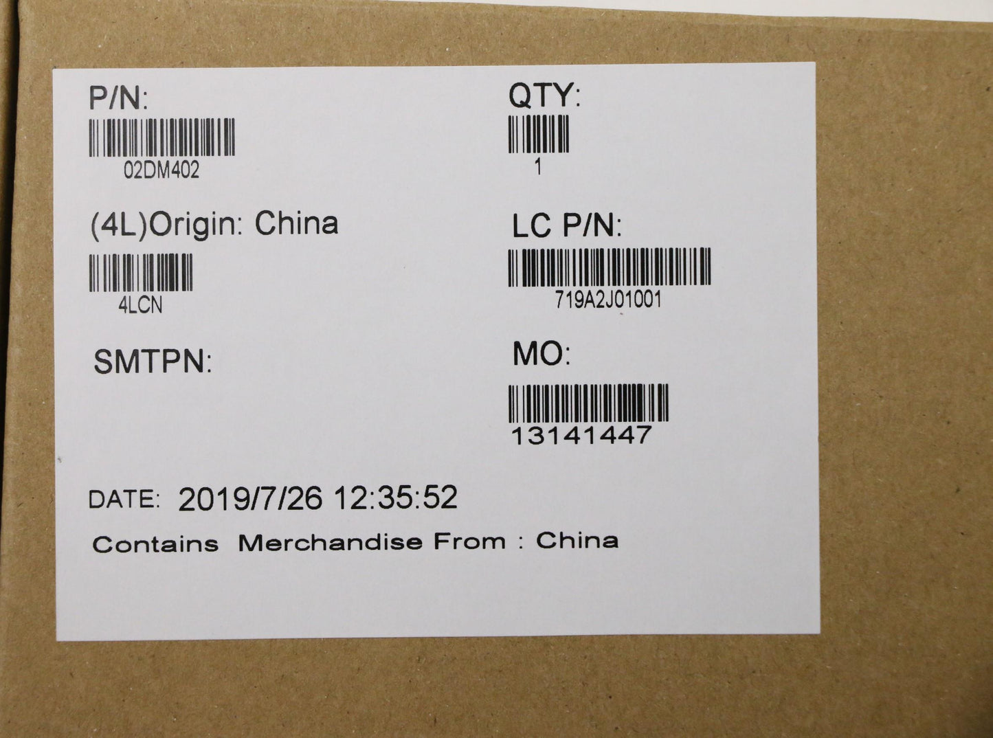 Lenovo Fru Bezel Fa491_Wo_Mic_B_Cover - 02DM402