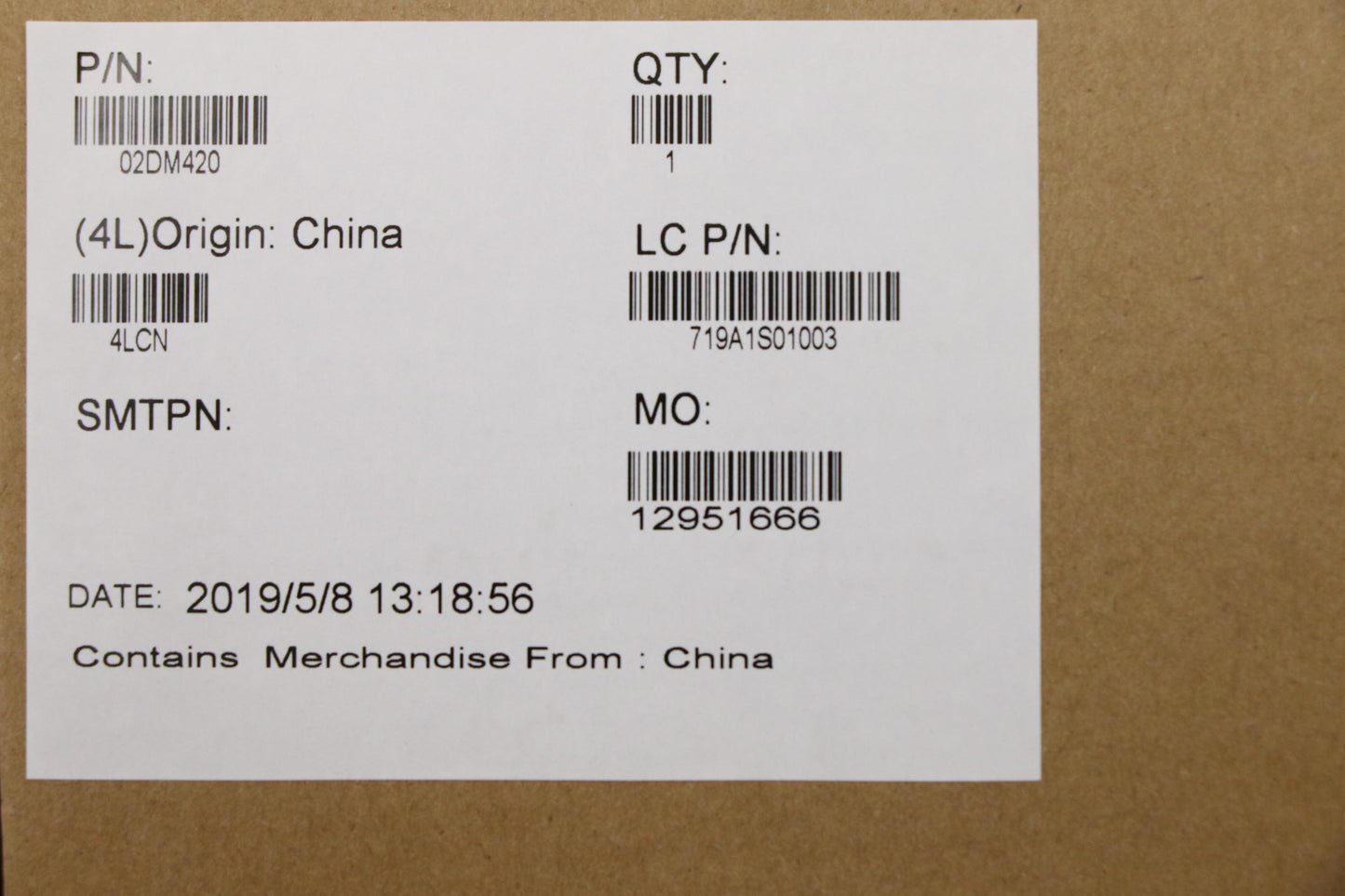 Lenovo Lcd Ir Bezel Sheet Asm - 02DM420