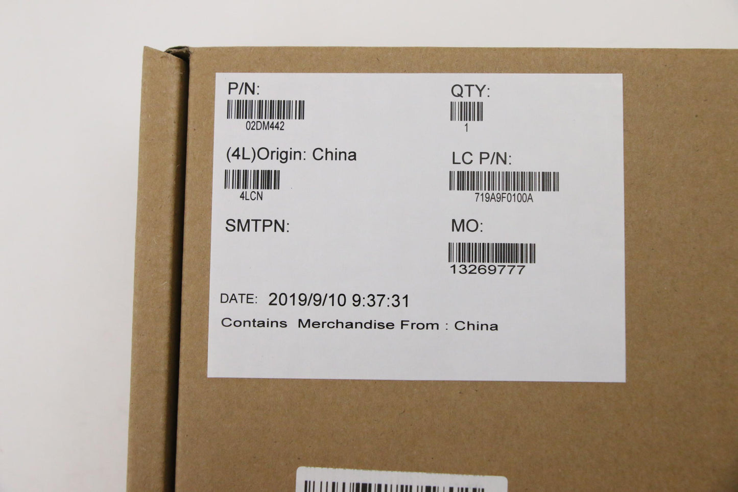 Lenovo Mb I7-9750H 4Gb Nok Na Yt Dt2 - 02DM442