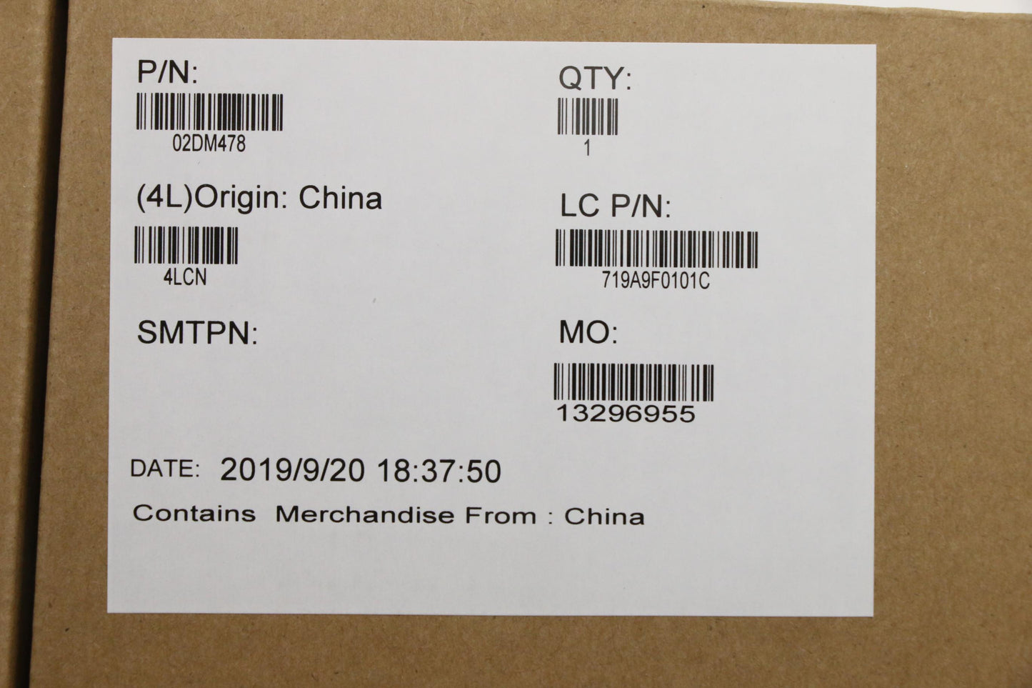 Lenovo Mb I7-9850H Vp 16Gb Nok Ya Yt - 02DM478