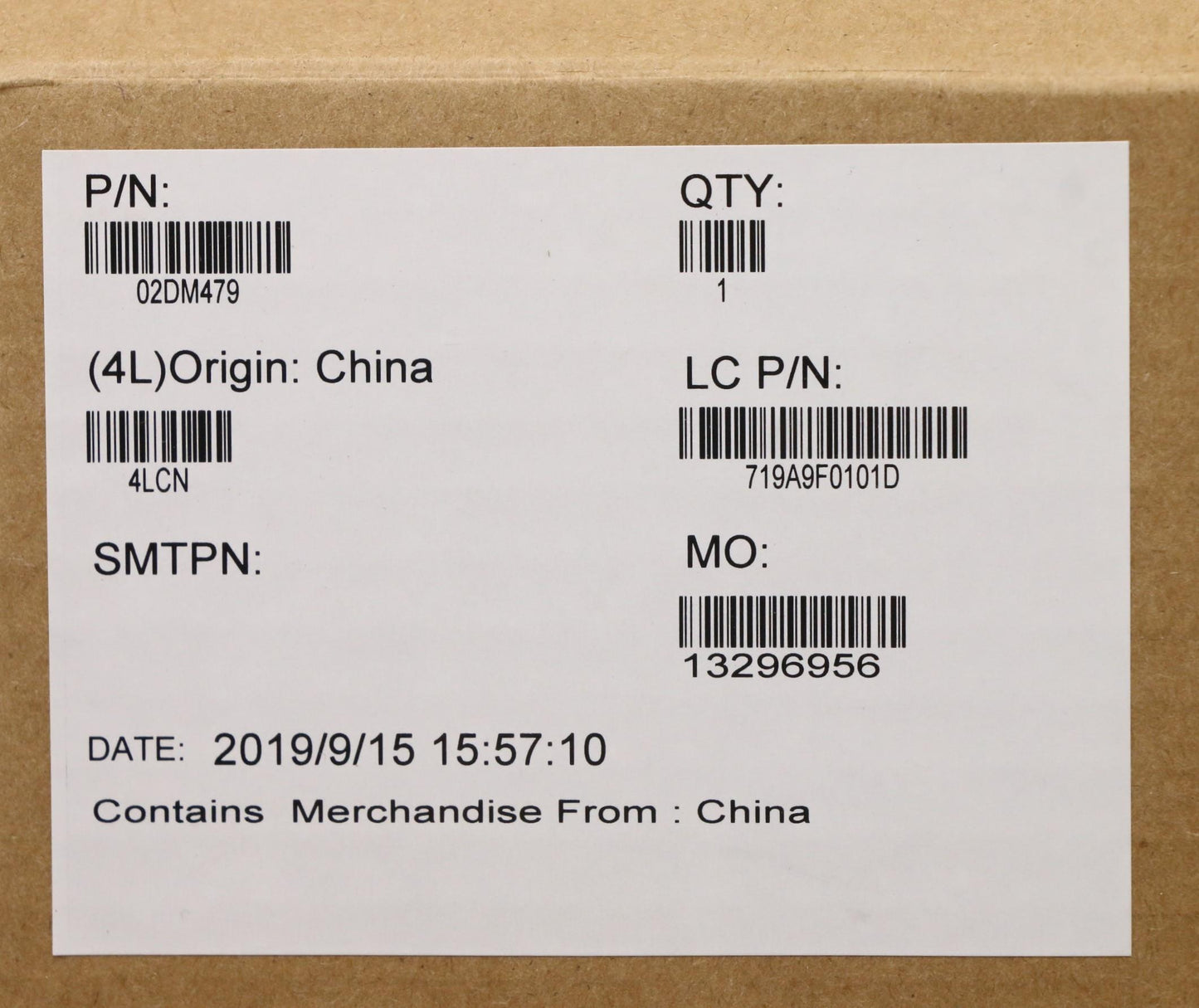 Lenovo Mb I7-9850H Vp 16Gb Nok Ya N-T - 02DM479