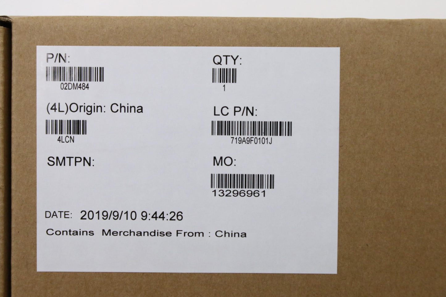 Lenovo Mb I9-9880H Vp 8Gb Nok Ya Yt D - 02DM484