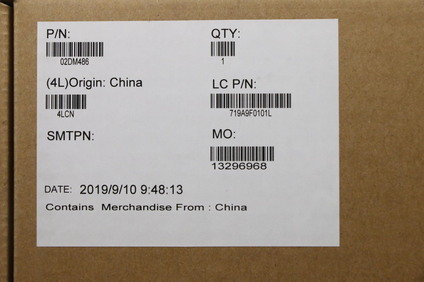 Lenovo Mb I9-9880H Vp 8Gb Nok Ya Yt F - 02DM486