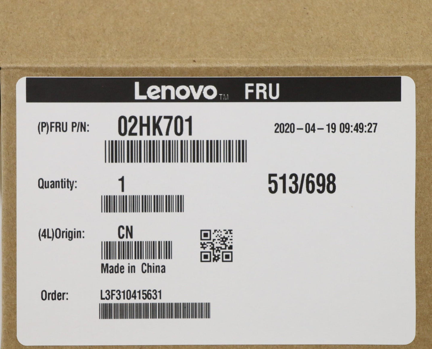 Lenovo (02HK701) - Wireless Card, M.2 Interface