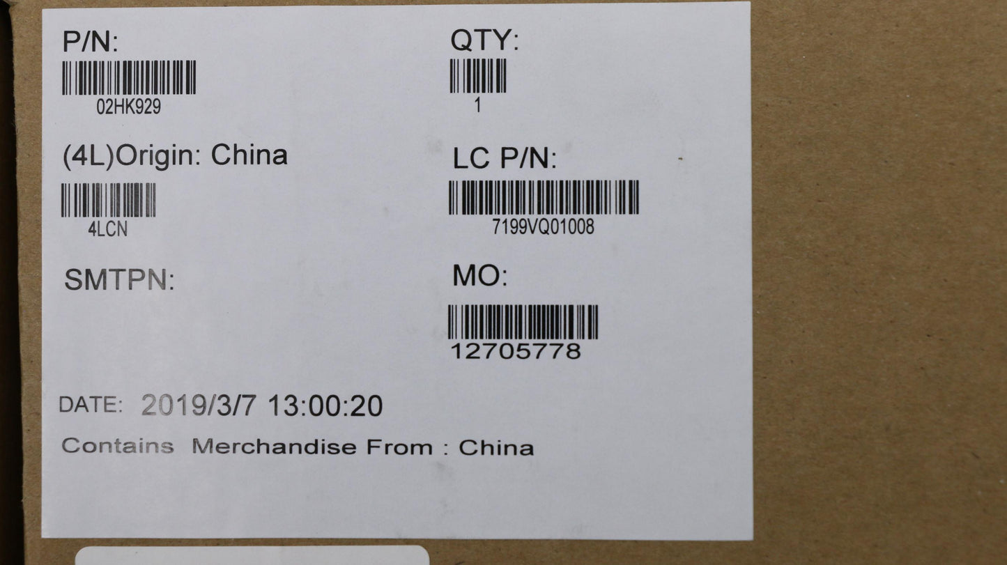Lenovo Ft490 Mb Nok I7-8565U 8Gb Y-Tp - 02HK929