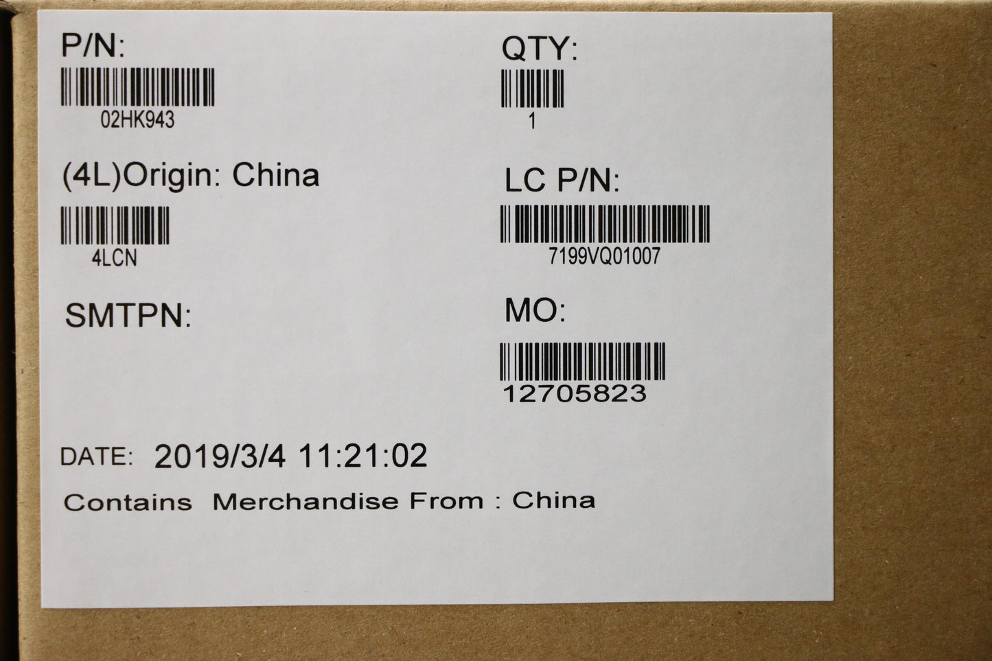 Lenovo Ft490 Mb Win I7-8565U 8Gb N-Tp - 02HK943