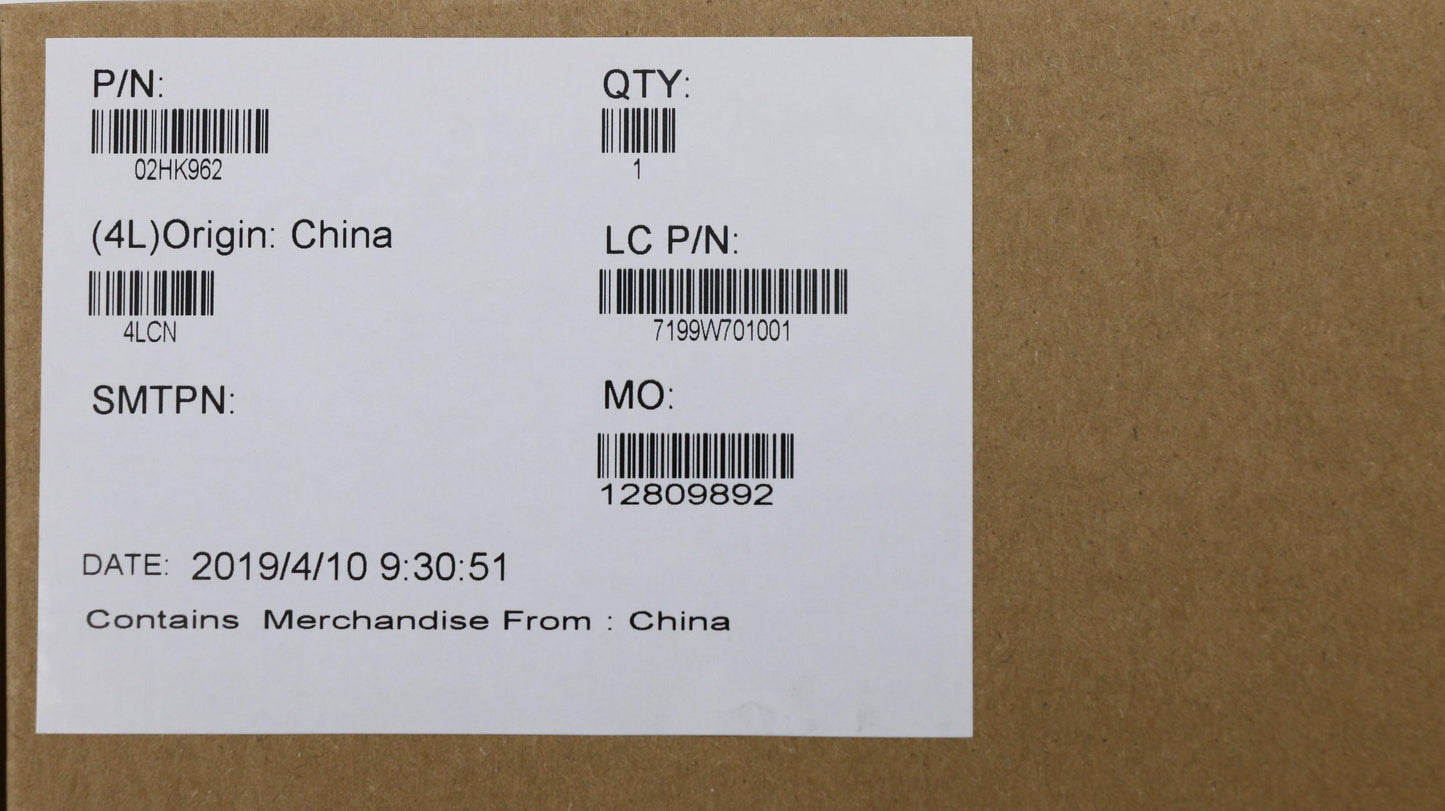 Lenovo Ft490 Lcd Cover Assy Hd - 02HK962
