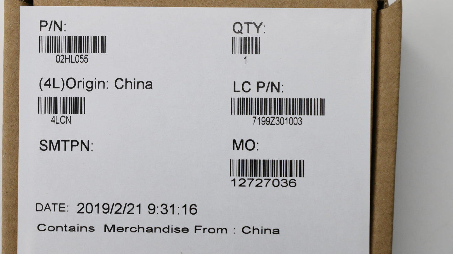 Lenovo Ffc Tp Ffc (Cvilux) - 02HL055