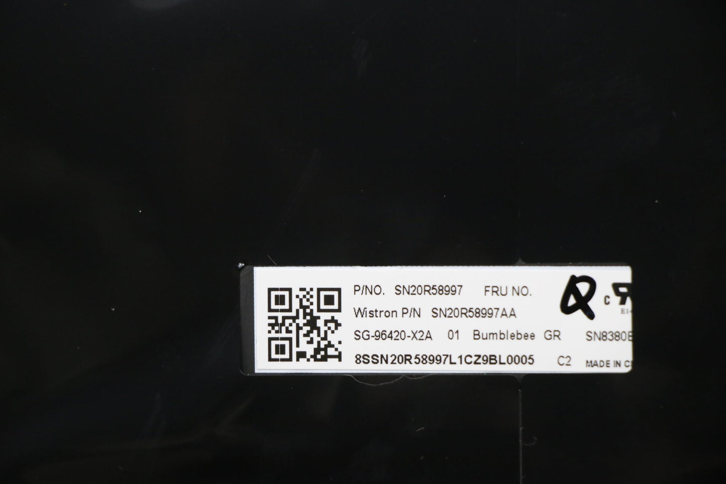 Lenovo Assembly C Cover Ww Gre Bk Ltn - 02HL521