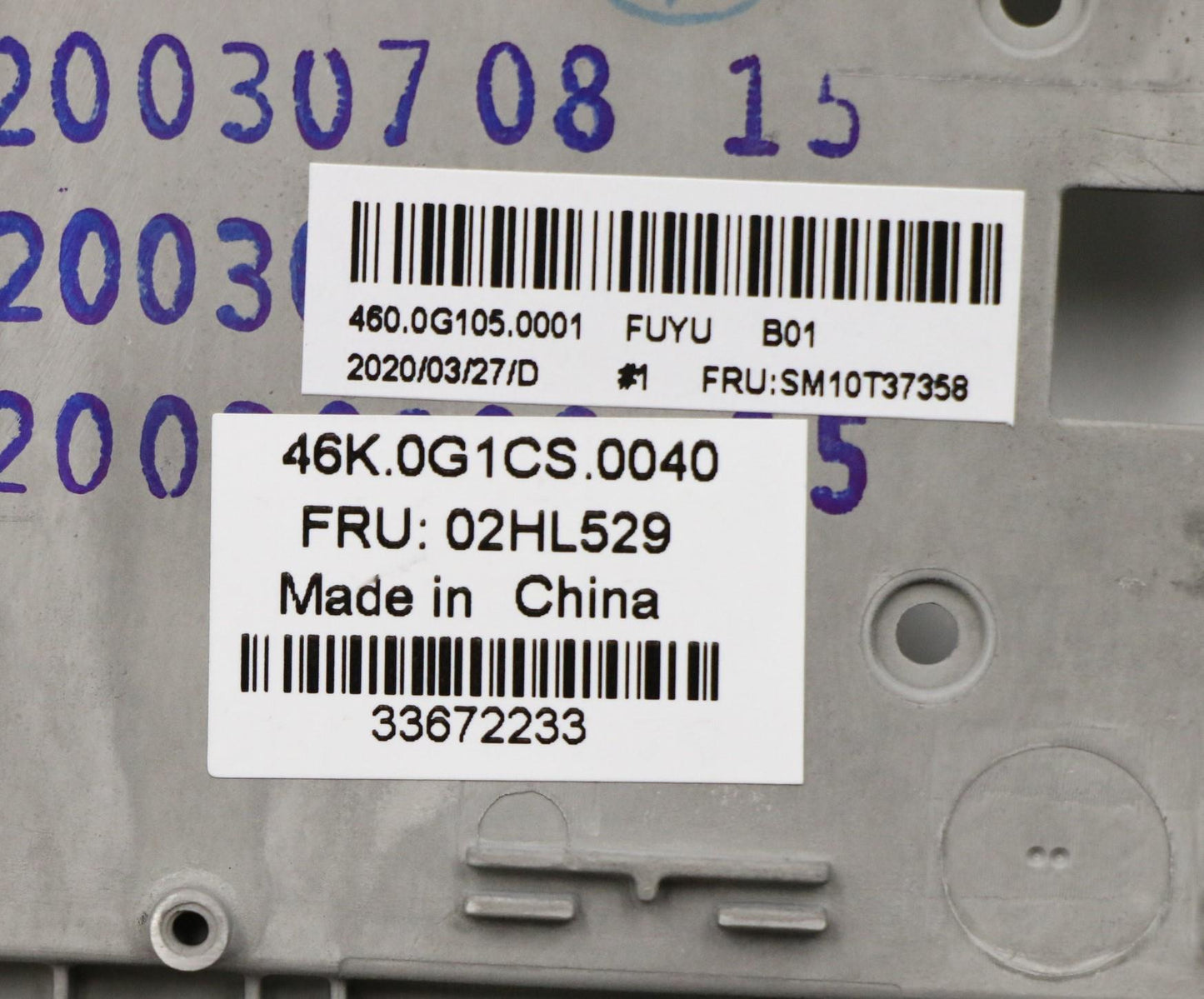 Lenovo Assembly C Cover Ww Nor Bk Ltn - 02HL529
