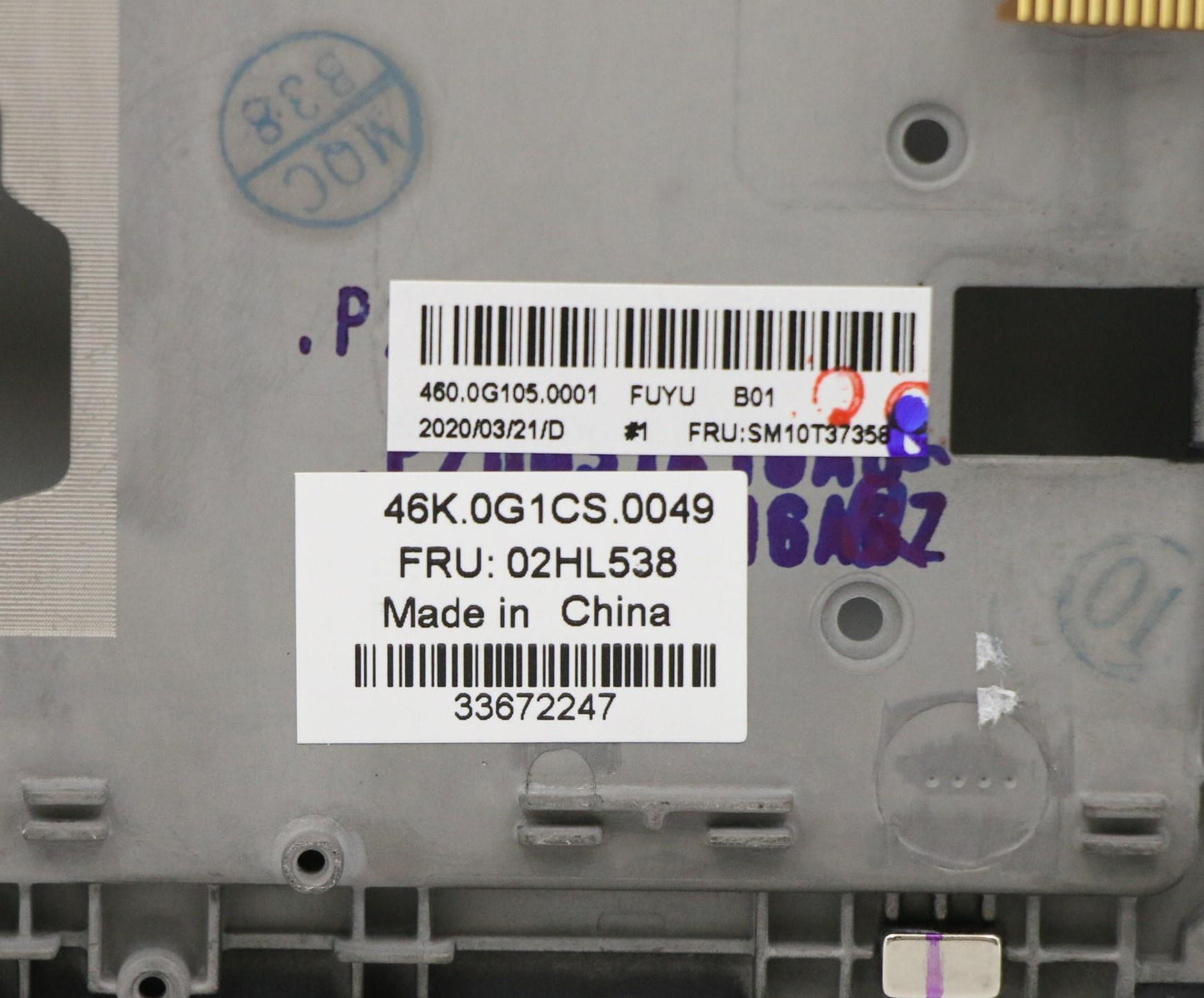 Lenovo Assembly C Cover Ww Sws Bk Chy - 02HL538