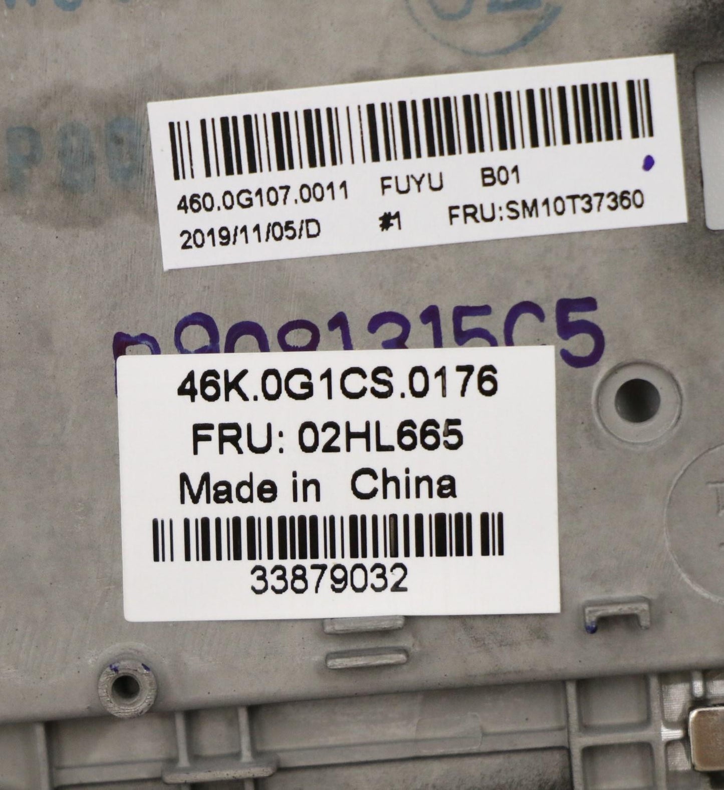 Lenovo Assembly C Cover Wl Gre Bk Ltn - 02HL665