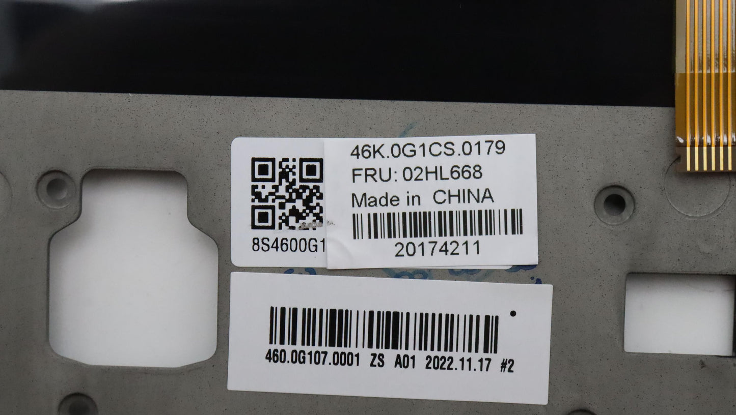 Lenovo Assembly C Cover Wl Hbw Bk Chy - 02HL668