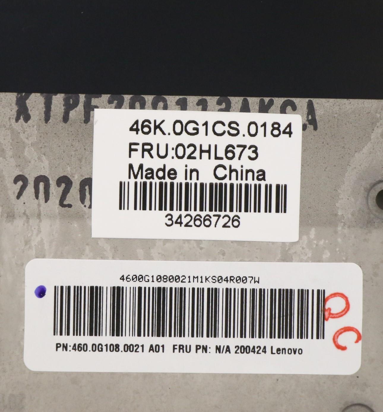 Lenovo Assembly C Cover Wl Nor Bk Ltn - 02HL673