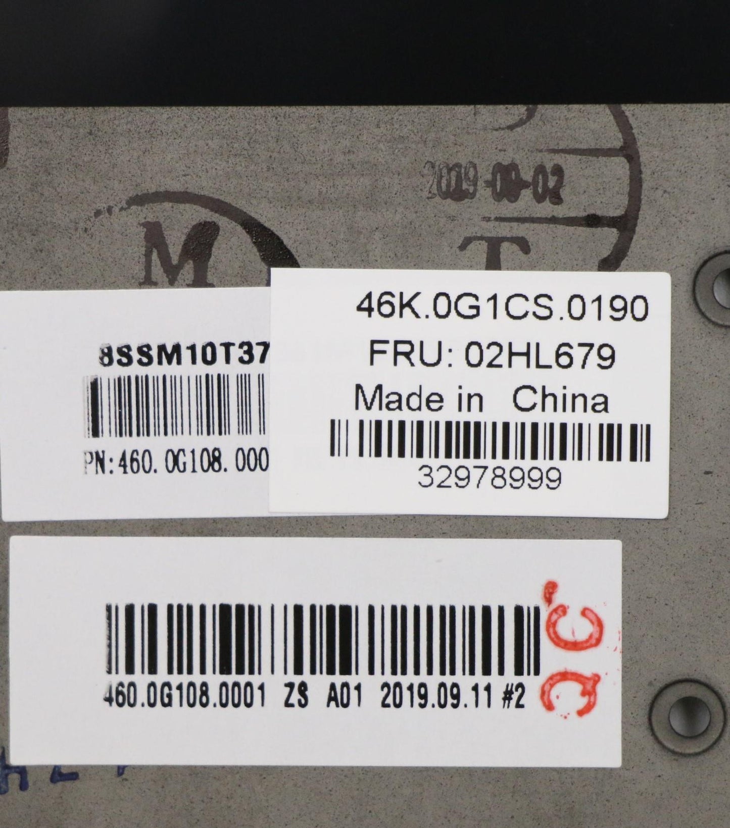 Lenovo Assembly C Cover Wl Slv Bk Ltn - 02HL679