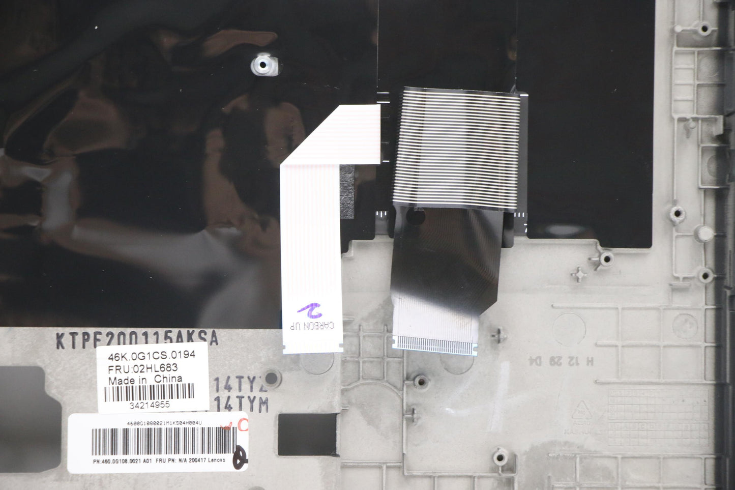 Lenovo Assembly C Cover Wl Sws Bk Ltn - 02HL683